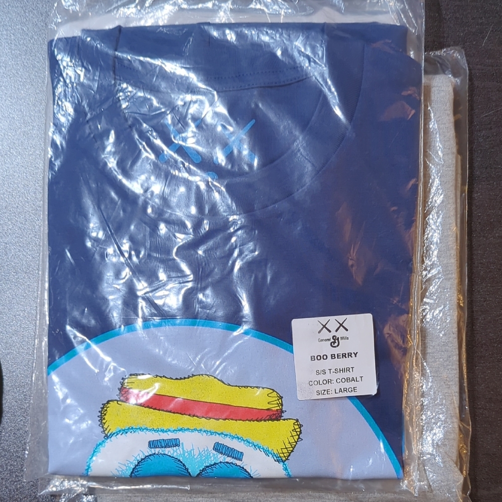 KAWS x Monsters Boo Berry T-shirt - New - Large - Sealed Designer Authentic